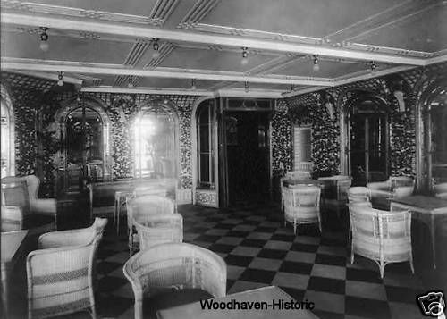 OLYMPIC Palm Court (Titanic Sister) 1911 Photo  