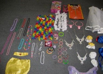 HUGE LOT GIRLS DRESS UP DISNEY PRINCESS ACCESSORIES PLAY PRETEND 