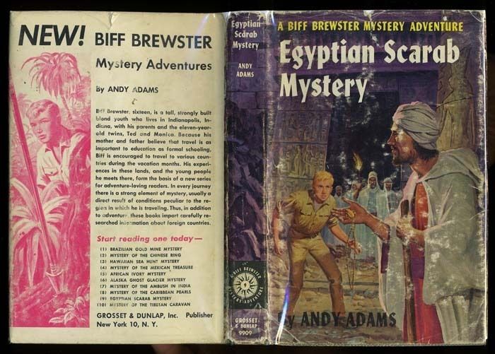 Biff Brewster (#9) Egyptian Scarab Mystery   HB/DJ later (1963 