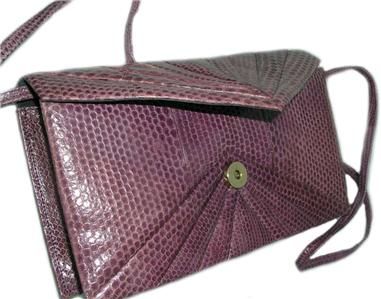   Purse LIZARD Clutch Exotic Skin Purse Reptile Shoulder Handbag  