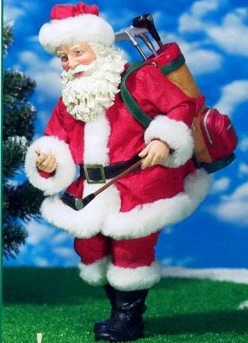 2007 FABRICHE *Country Club Claus* SANTA PLAYS GOLF  