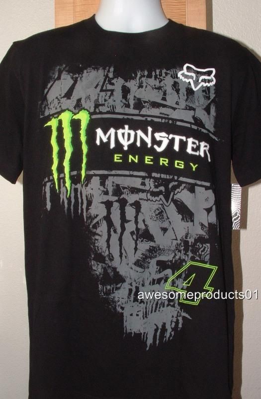 New Fox Racing/Monster RC Tinsel Town Black T Shirt  