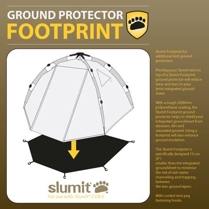   accessories slumit cub footprint stone groundprotector sold separately