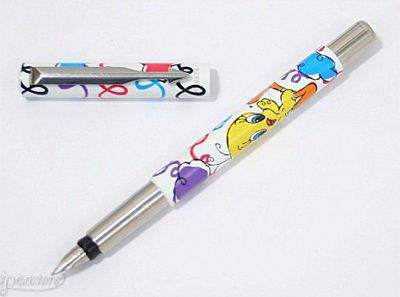 PARKER Vector Fountain Pen Med nib TWEETY BIRD White  