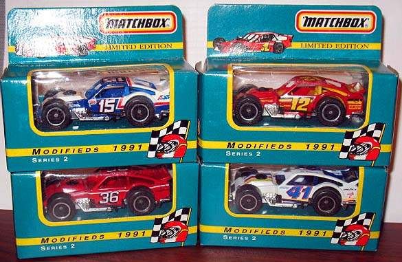 MATCHBOX 1991 MODIFIEDS SERIES 2 COMPLETE MIB NRFB LOT OF 4 LTD ED 