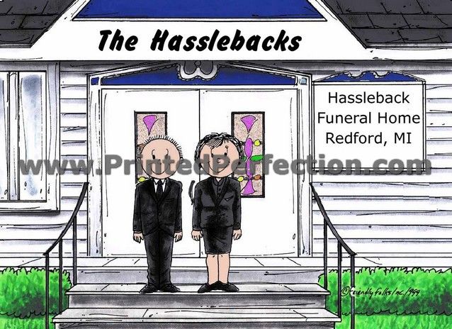 FUNERAL DIRECTOR   Custom Cartoon Gift, Many Options for 