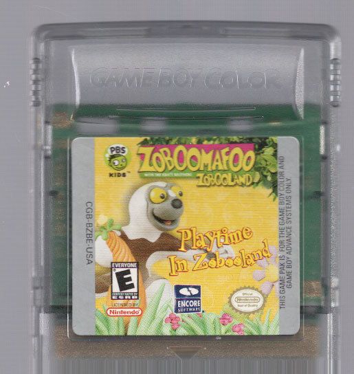 ZOBOOMAFOO PLAYTIME IN ZOBOOLAND GAME BOY COLOR ADV SP 705381800002 