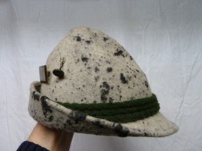 GERMAN TIROL TRADITIONAL TRACHTEN SHOOTING HAT & PINS OKTOBERFEST 