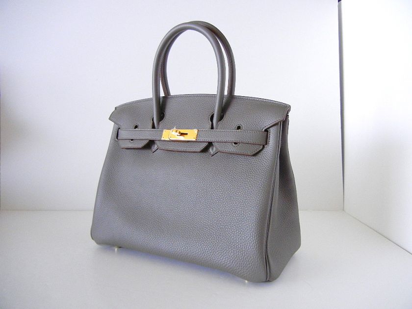 HERMES BIRKIN 30 Bag ETAIN new clr GOLD hdwre do peek  