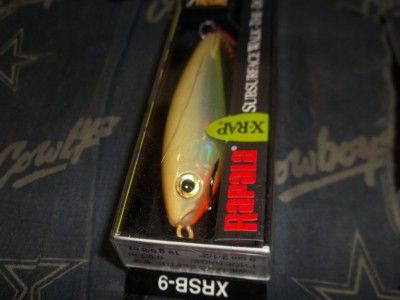 RAPALA 3 1/2 XRAP SUBWALK XRSB 9 RARE BONE CHARTREUSE SUBSURFACE WALK 