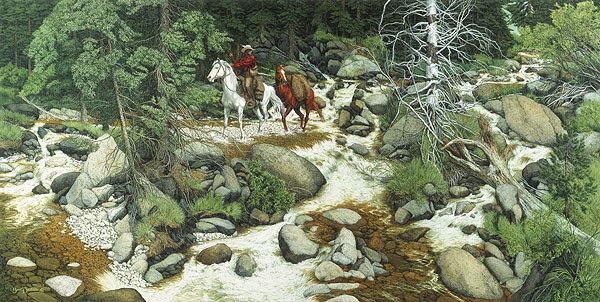 BEV DOOLITTLE   THE FOREST HAS EYES   Prev Framed INTERNET LOW  