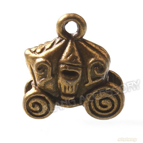 120x 141113 New Halloween Pumpkin Car Alloy Bronze Vintage Pendants 