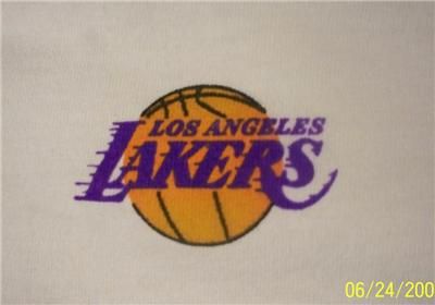 NBA (5) Iron on decal/heat transfer  LOS ANGELES LAKERS  