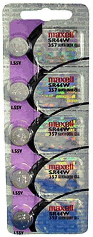 PACK MAXELL SR44W LR44 AG3 357 1.55 V BATTERIES BNIB  