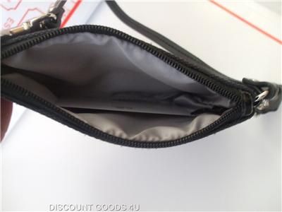 NEW 100% Authentic With Tag Coach Black Signature Slim Wristlet #45659 