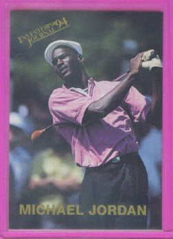 MICHAEL JORDAN ~ 1994 Investors Journal Prospect Pick Golf Card #4 