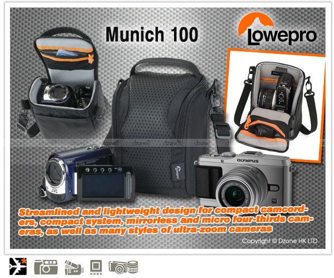 Lowepro Munich 100 Shoulder Bag for M4/3 EP 3 #A144  