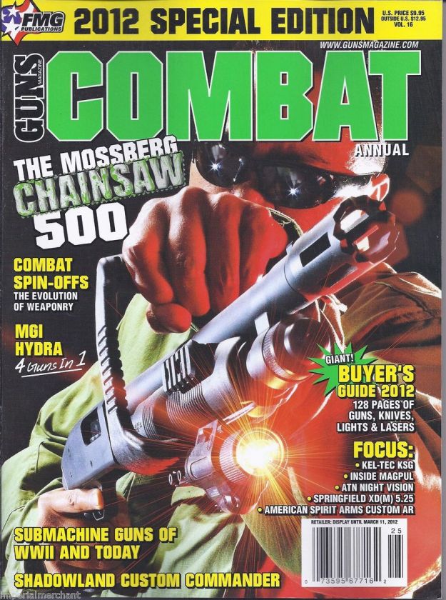   MAGAZINE 2012 BUYERS GUIDE MOSSBERG CHAINSAW 500 SHADOWLAND CUSTOM