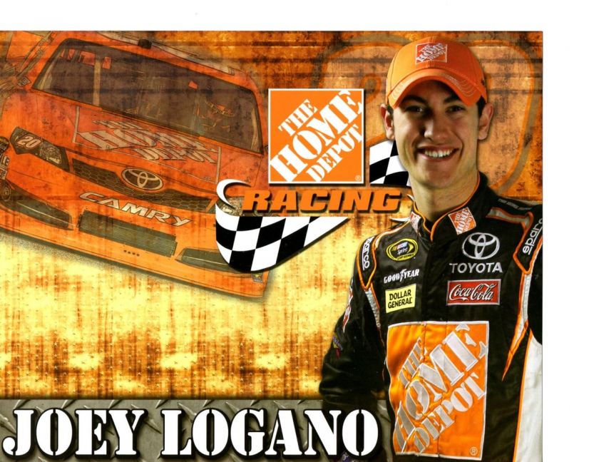 2012 JOEY LOGANO  #20 SPRINT CUP SERIES POSTCARD  