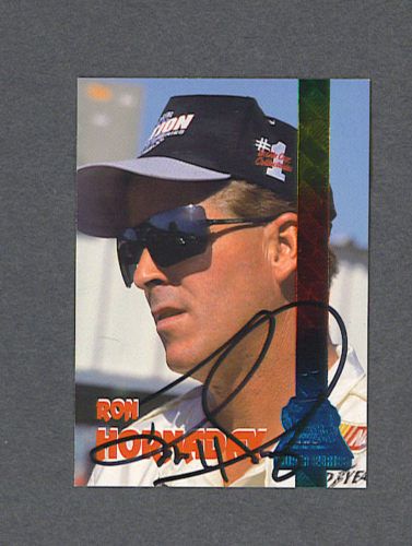 Ron Hornaday Jr. signed 1995 Finish Line racing card  