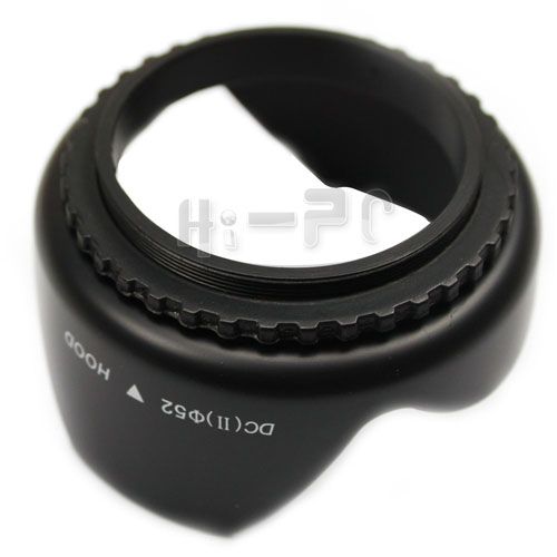 52mm Flower Petal Lens Hood For Nikon D3100 D5000 D3000  