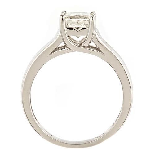 2ct Princess Brilliant Cut Diamond Solitaire Engagement Ring 14k 