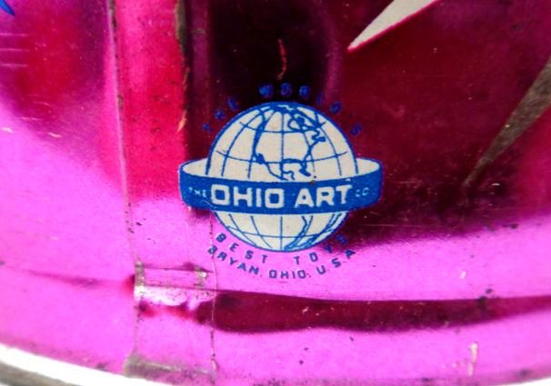 vintage OHIO ART BUCKET metal BRYON OH toys★  