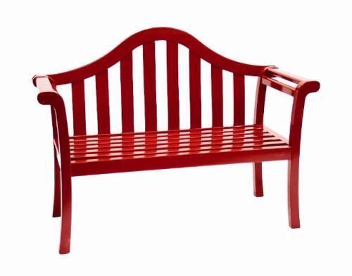 New Outdoor Childrens Camelback 35 Park Bench   Red  