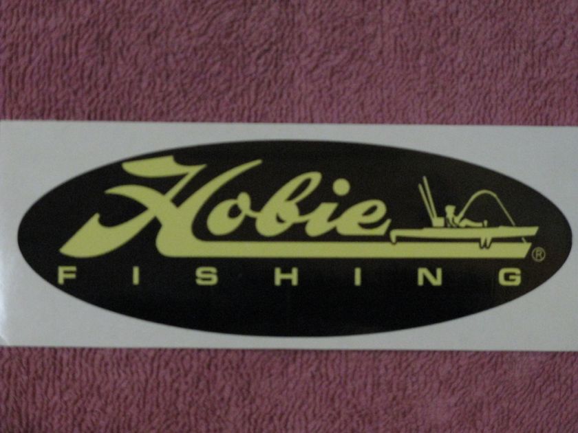   HOBIE FISHING VINYL DECAL STICKER CANOE KAYAK NEW BOAT PADDLE  