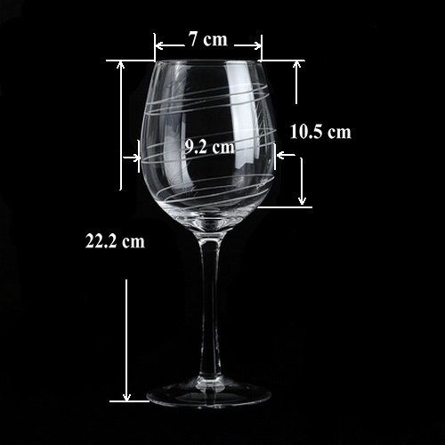 Package 4 PCS Machine washable Red Wine Clear Glasses Goblet 