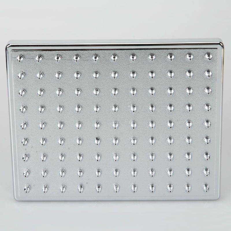   Durable Rectangle Polished Rain shower heads Chrome Bath Shower Head