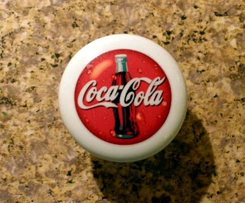 Soda Coke Cola Dresser Cabinet Knob Pull  