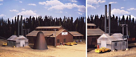   , Sorting tables under canopy, Power House, and Saw dust Burner