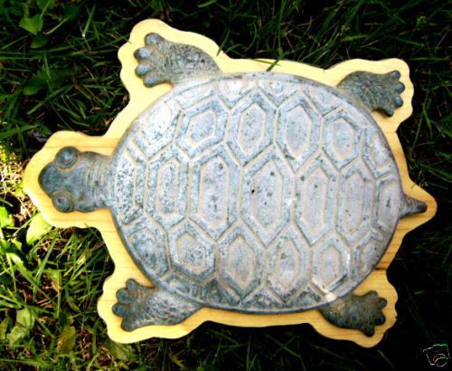 plaster,concrete plastic turtle stepping stone mold  