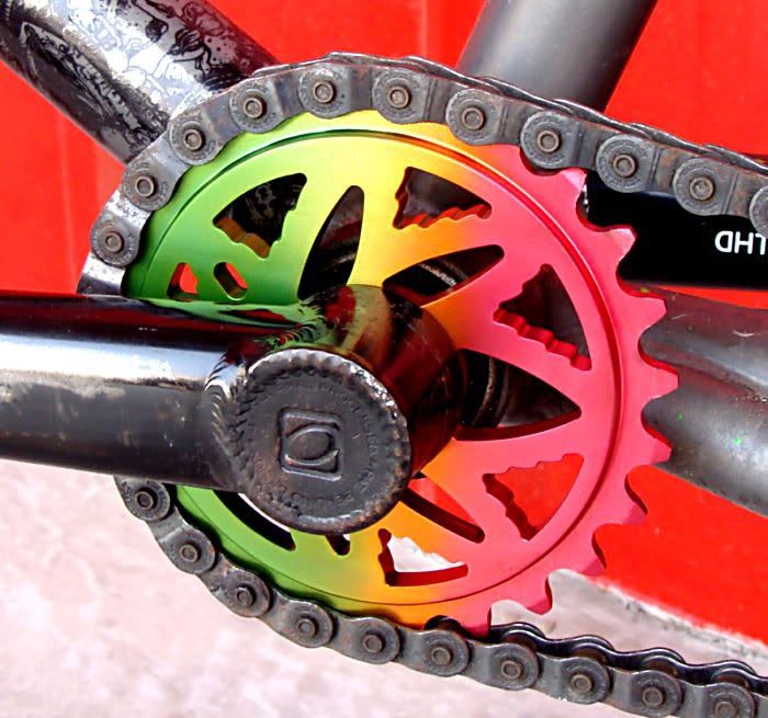 BANNED BUDSAW BMX BIKE BICYCLE WEED LEAF SPROCKET CHAINWHEEL 25t RASTA 