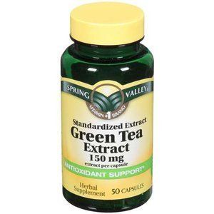 Green Tea Extract 150 mg, 50 Capsules   Spring Valley  