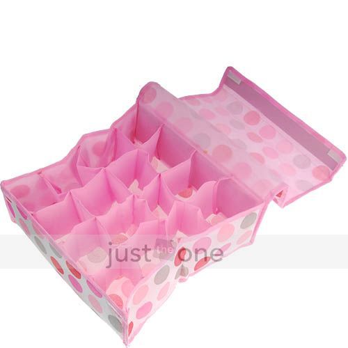 Socks Ties Underwear Storage Organizer Box Case 16 slot  