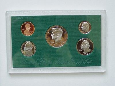1994 1995 1996 1997 1998 US MINT 5 COIN PROOF SETS  