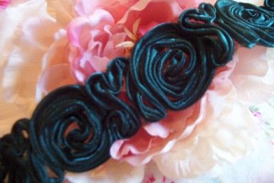 feet ~Shabby~Victorian~Swirl~RosesTrim~Applique~ Beautiful  WOW 