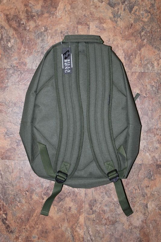 Billabong SURF SKATE and SCHOOL Backpack Green NWT  