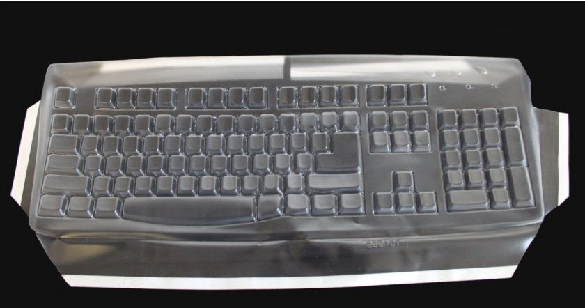 Korean Ivory USB Computer Keyboard & Transparent Cover  