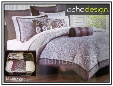 ECHO DESIGN (3PC)Marrakesh Morocco design KING DUVET comforter Cover 